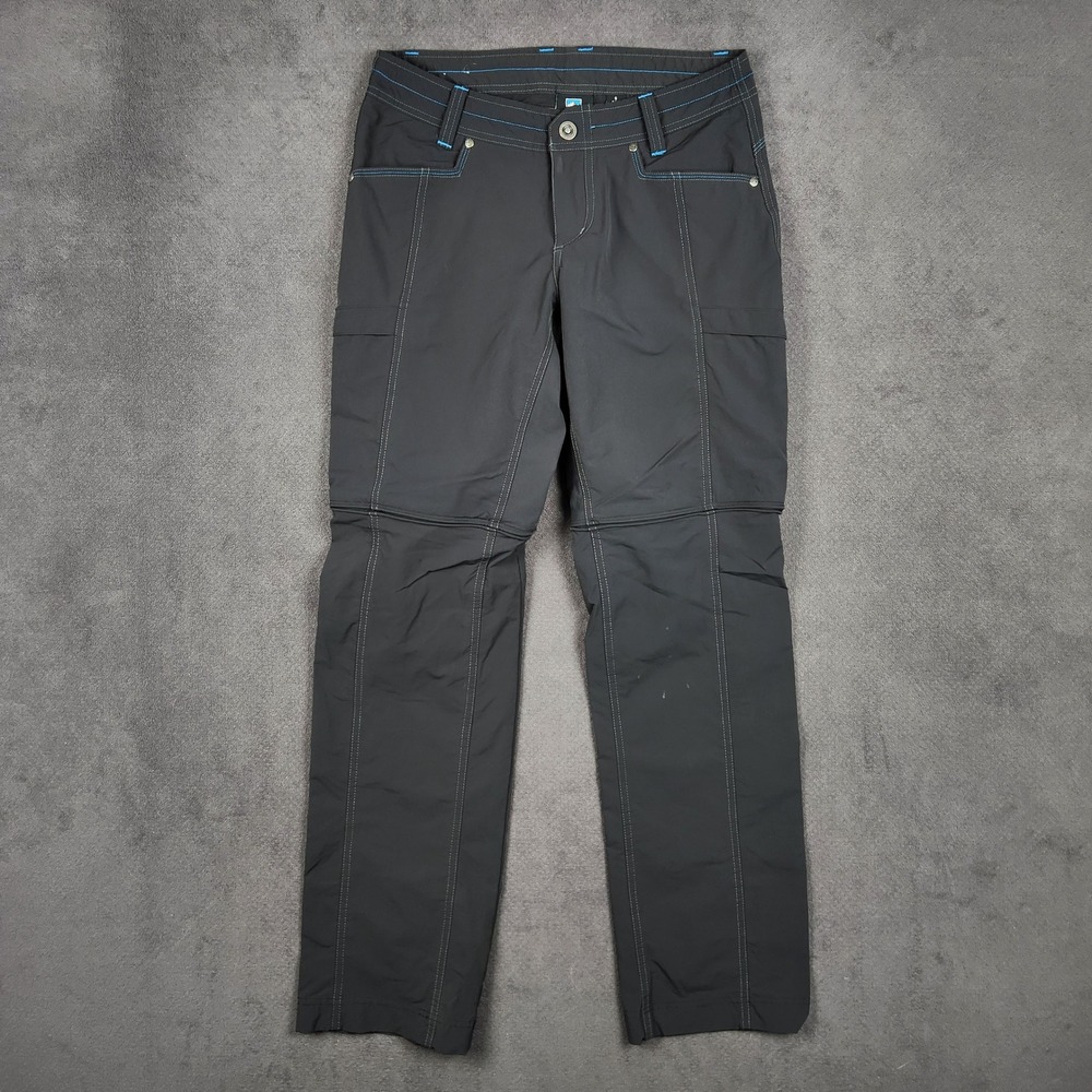 Kuhl Anika Convertible Pants Womens 6 Reg Raven Zip Off Cargo Hiking Outdoor
